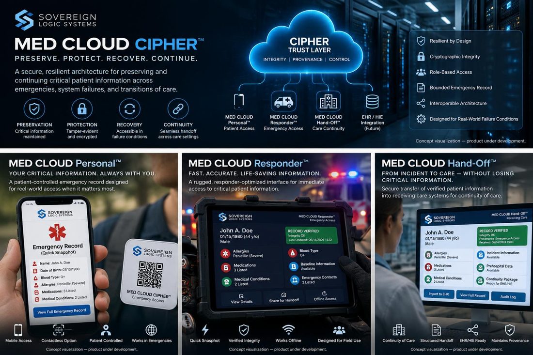 Preview of MED CLOUD CIPHER concept visualization